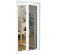 Geöffnete Tür mit Insektenschutzgitter