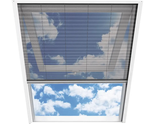 Dachfenster mit Plissee-Rollo