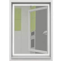 Insektenschutzfenster mit Drehrahmen vor einem Fenster