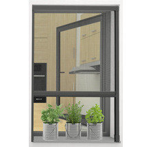 Fliegengitter mit Kräutern im Fenster