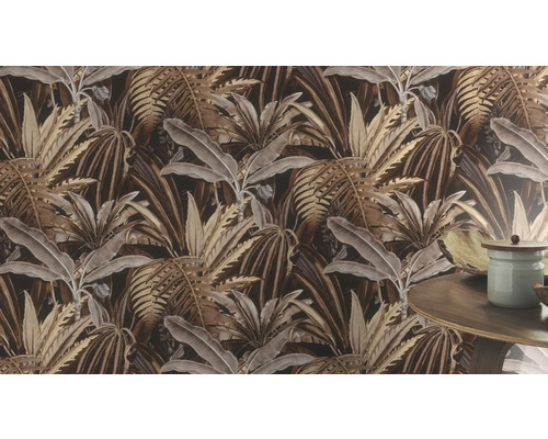 Tapete mit tropischen Pflanzenmuster