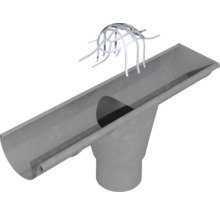 Dachrinne mit Laubschutzgitter