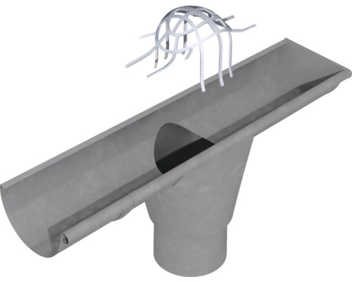 Dachrinne mit Laubschutzgitter