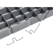 Kunststoff-Lichtschacht mit Gitterrost und Befestigung