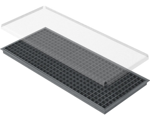 Kellerfenstergitter mit Insektenschutz