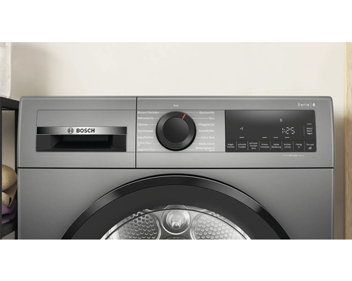 Bosch Waschmaschine Bedienelemente und Türansicht