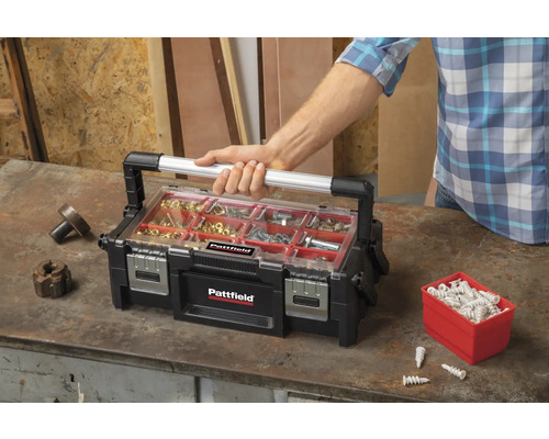 Pattfield Sortimentskasten gefüllt mit Schrauben und Muttern