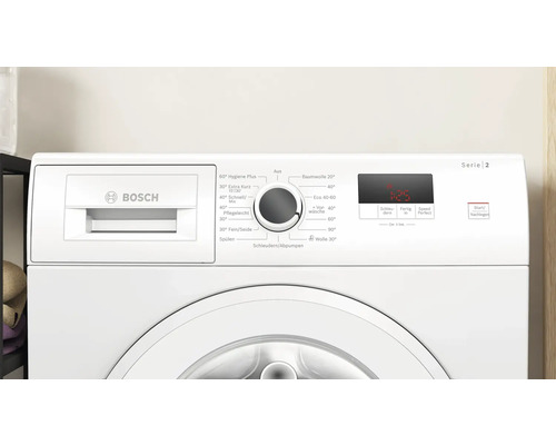 Bosch Waschmaschine Serie 2 mit Bedienfeld und Programmauswahl