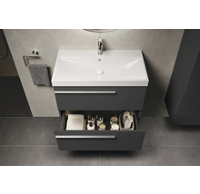 Badezimmer Waschbeckenunterschrank mit offenem Schubfach zur Aufbewahrung von Badutensilien