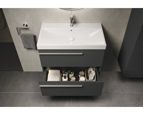 Waschtischunterschrank mit Schublade im Badezimmer