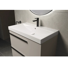 Waschbeckenunterschrank mit Armatur und Becken