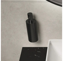 Schwarzer Seifenspender zur Wandmontage im Badezimmer