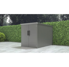Metall Gerätehaus mit Doppeltür im Garten