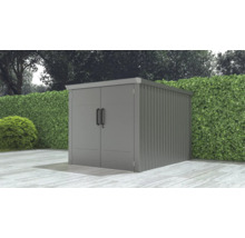 Metall Gerätehaus mit Doppeltür im Garten