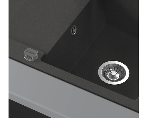 Spüle mit Siebkorbventil