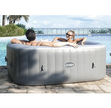 Aufblasbarer grauer Whirlpool mit zwei Personen am Pool