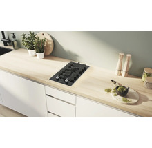 Einbau Gaskochfeld mit zwei Kochstellen in einer modernen Küche.