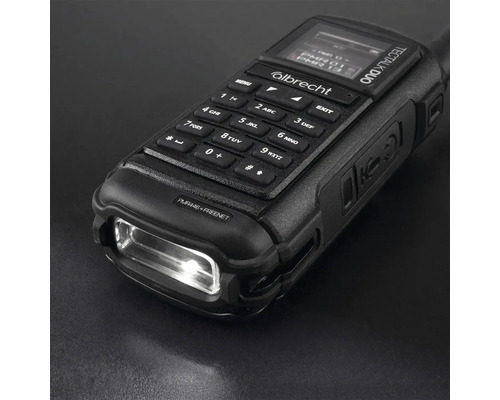 Albrecht Funkgerät mit Tastenfeld und Lampe