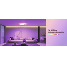 Modernes Wohnzimmer mit verstellbarer Deckenleuchte