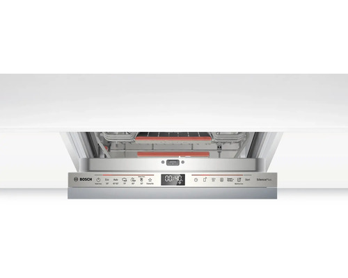 Geöffneter Geschirrspüler von Bosch mit Bedienfeld