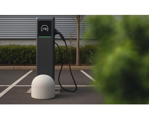 Ladestation für Elektroautos auf einem Parkplatz