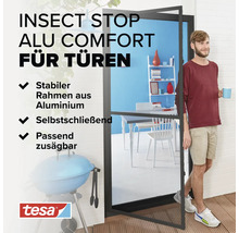 Insektenschutz Tür mit Aluminiumrahmen in Wohnumgebung