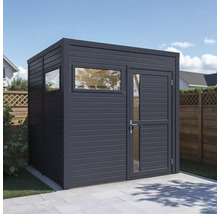 Modernes Gartenhaus mit Fenster und Tür