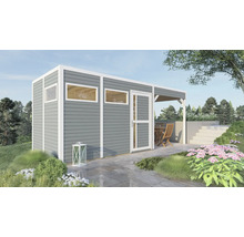 Gartenhaus mit Terrasse und Gartenanlage