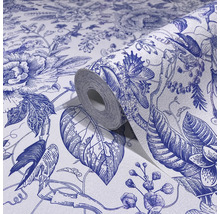 Tapetenrolle mit floralem Muster