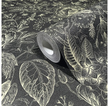 Tapetenrolle mit Blumenmuster
