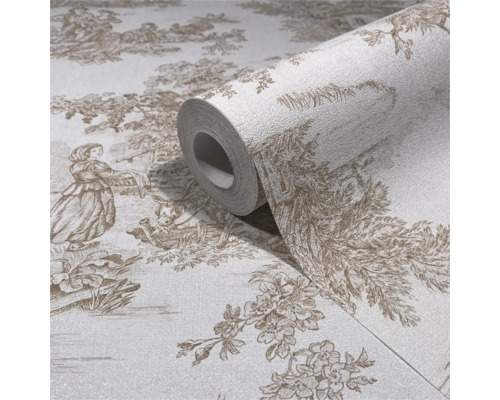 Tapetenrolle mit Landhausmotiv