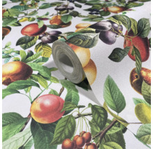Tapetenrolle mit Obstmotiven