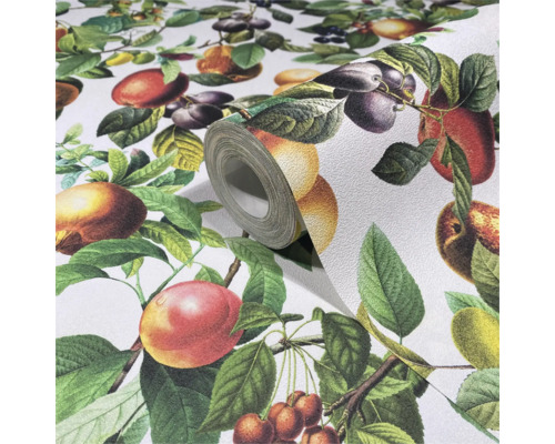 Tapetenrolle mit Obstmotiven