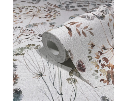 Tapetenrolle mit Blumenmuster
