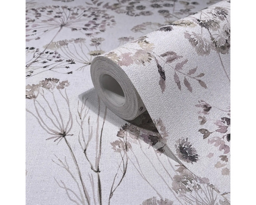 Tapetenrolle mit floralem Muster