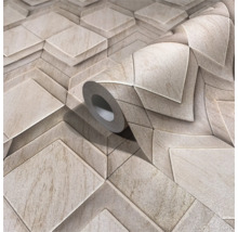 Rolle dreidimensionale Tapete mit geometrischem Muster