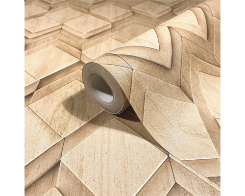 Tapetenrolle mit geometrischem Muster