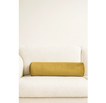 Gelbes Nackenkissen auf einem Sofa