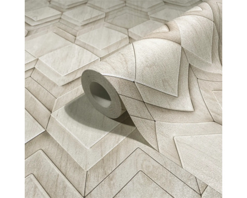 Tapetenrolle mit geometrischem Design
