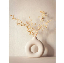 Dekorative Haferzweige in einer modernen Donut-Vase
