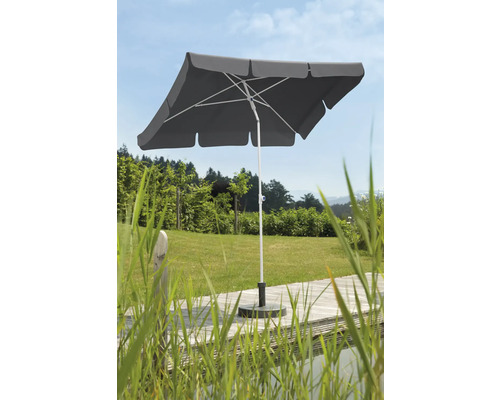 Rechteckiger Gartenschirm mit stabilem Ständer für den Außenbereich