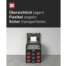 Stapelboxen zur Aufbewahrung von Werkzeugen und Zubehör