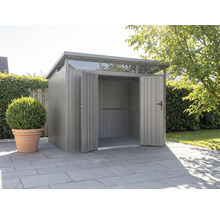 Metall Gerätehaus mit Doppeltür und Oberlicht