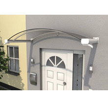 Vordach aus Glas über einer Haustür