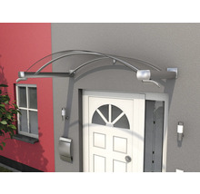 Vordach aus Glas über einer Haustür