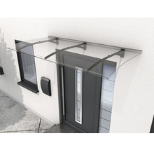 Vordach aus Glas über einer Haustür