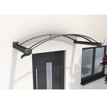 Türvordach aus Polycarbonat über einer Haustür