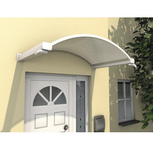 Vordach aus Polycarbonat über einer Haustür