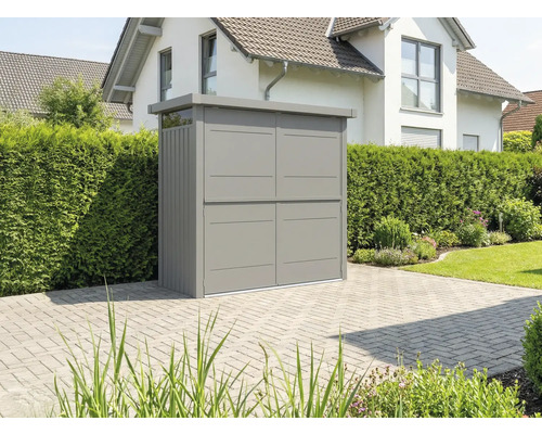 Gartenschrank aus Metall zur Aufbewahrung im Außenbereich