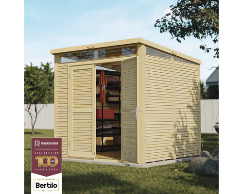 Holzgartenhaus mit Doppeltür und Oberlicht für Gartengeräte und -möbel